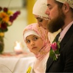 Muslim daughter in father's wedding