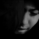 muslim woman crying